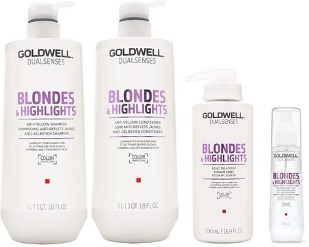 goldwell blondes szampon blonde rozjasniane 1000 zestaw