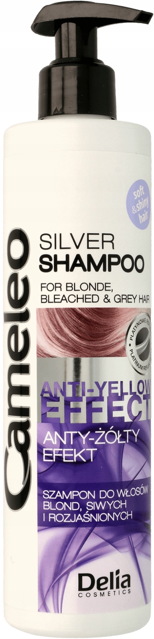 delia cameleo szampon do włosów blond siwych i rozjaśnionych anty-żółty