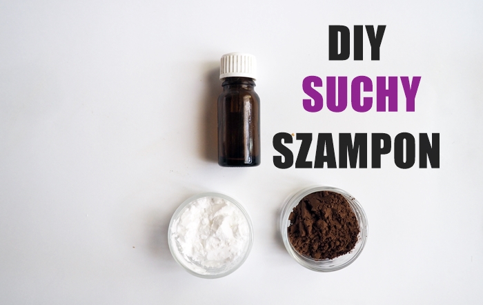 diy suchy szampon ciemne wlosy