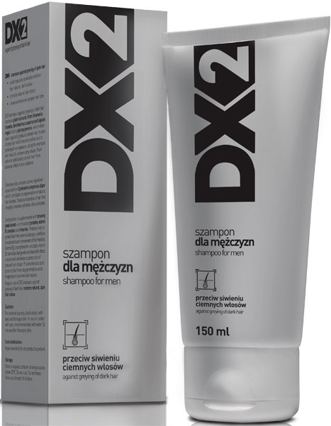 dx2 150ml szampon dla mężczyzn przeciw siwieniu ciemnych włosów