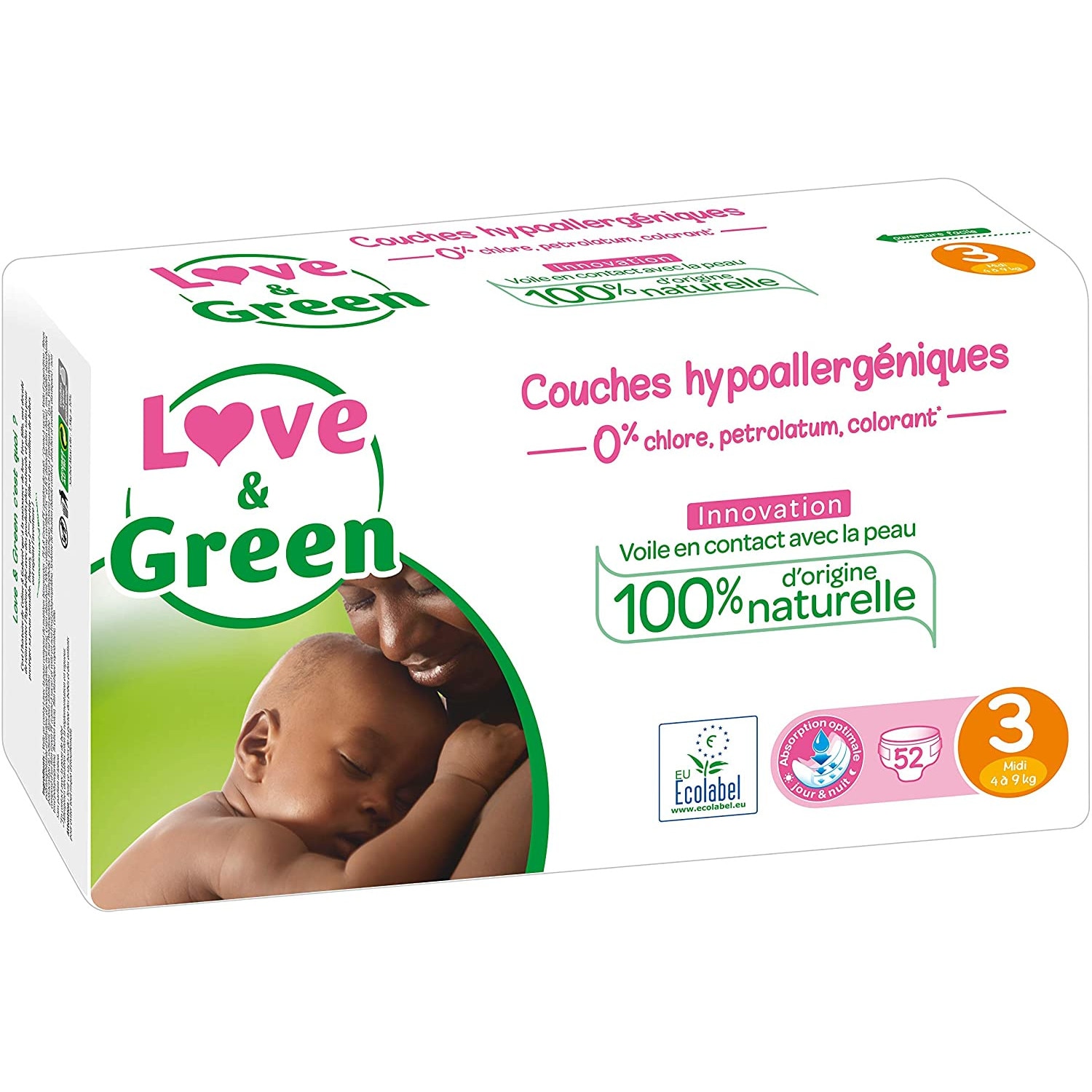 love and green pampers