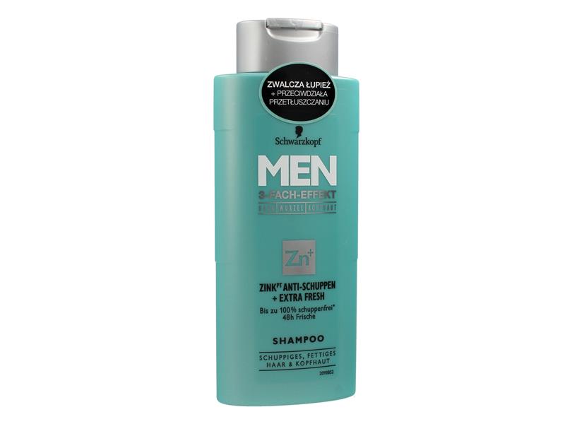 schwarzkopf men szampon do włosów przeciwłupieżowy z cynkiem 250 ml