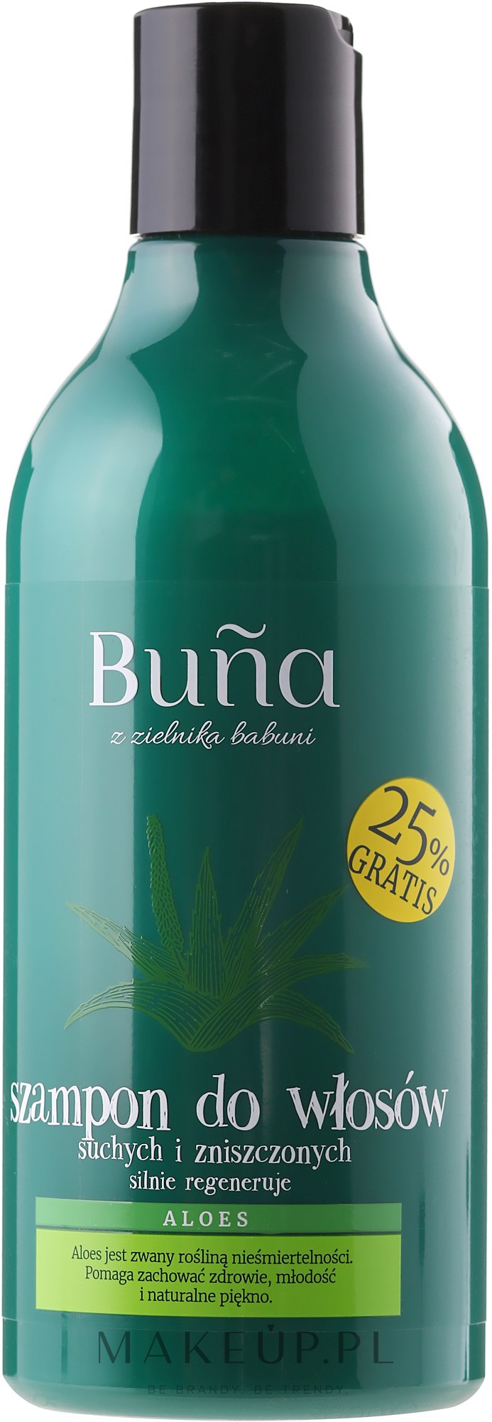 buna aloes szampon nawilżający do włosów suchych i zniszczonych 280ml