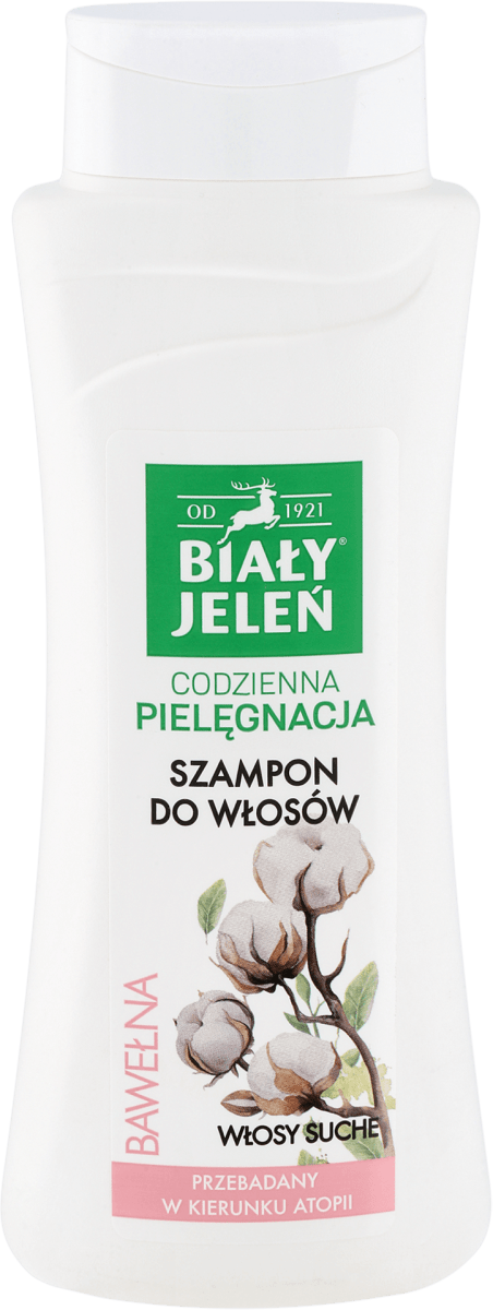 biały jeleń szampon bawełną