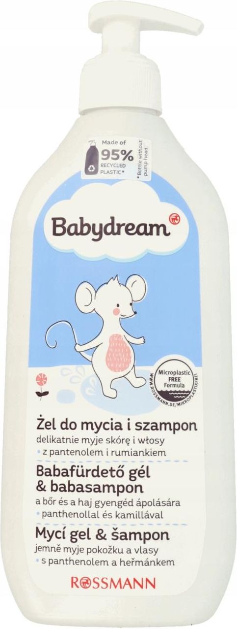 żel do kąpieli dla dzieci babydream jako szampon