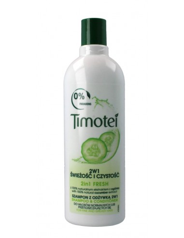 timotei szampon z odżywką 2w1 świeżość i czystość