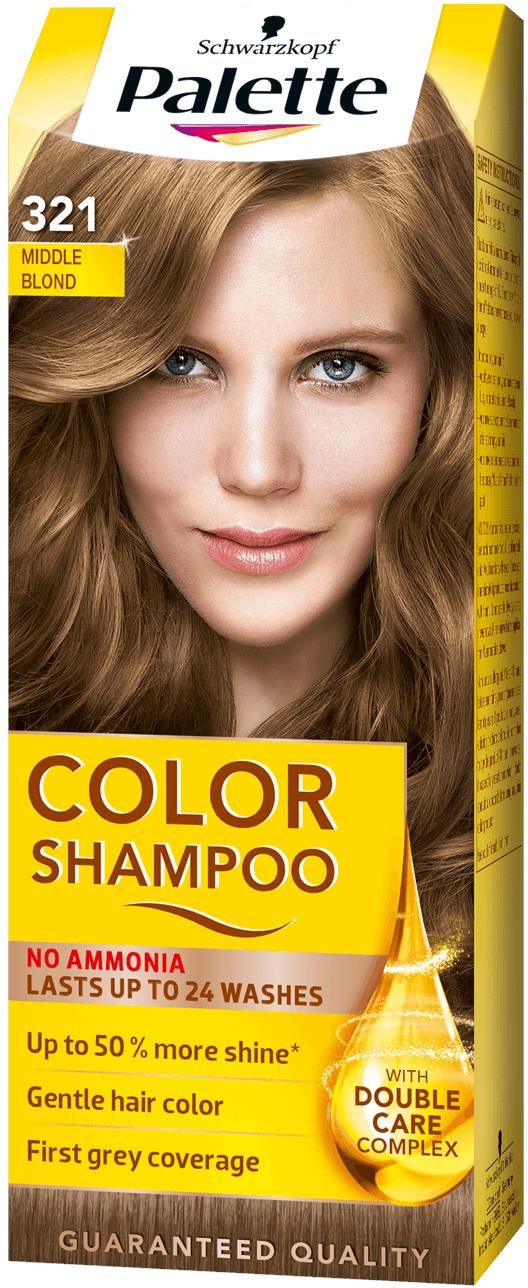 palette color shampoo szampon koloryzujący nr 321 średni blond