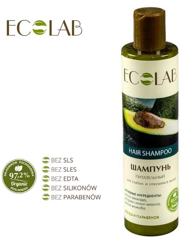 ecolab szampon odżywczy do włosów osłabionych i łamliwych