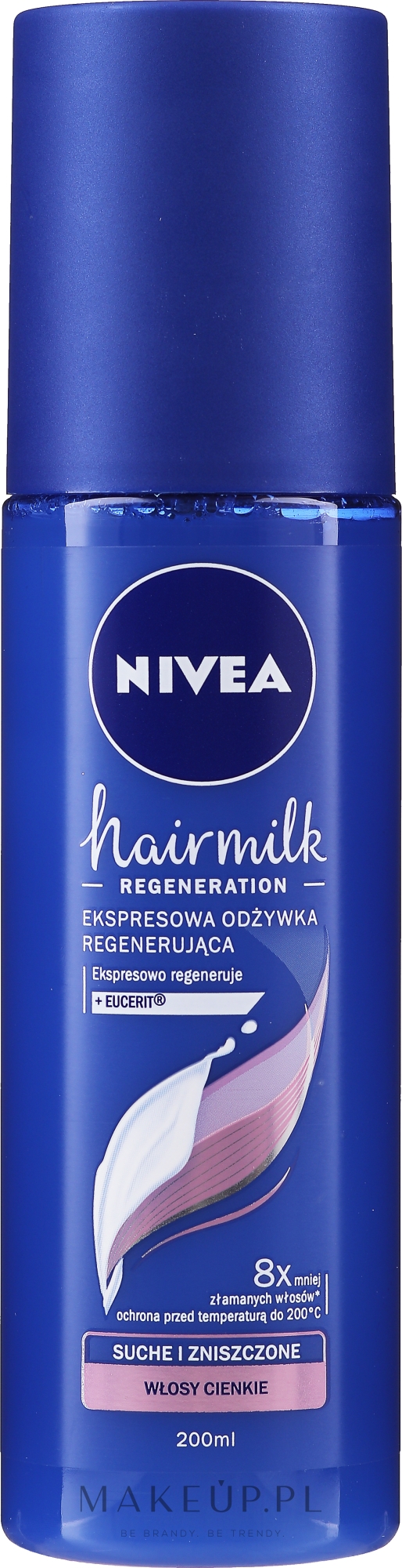 ekspresowa odżywka regenerująca do włosów o cienkiej strukturze hairmilk 200ml