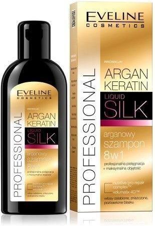 eveline argan keratin liquid silk szampon do włosów 8w1