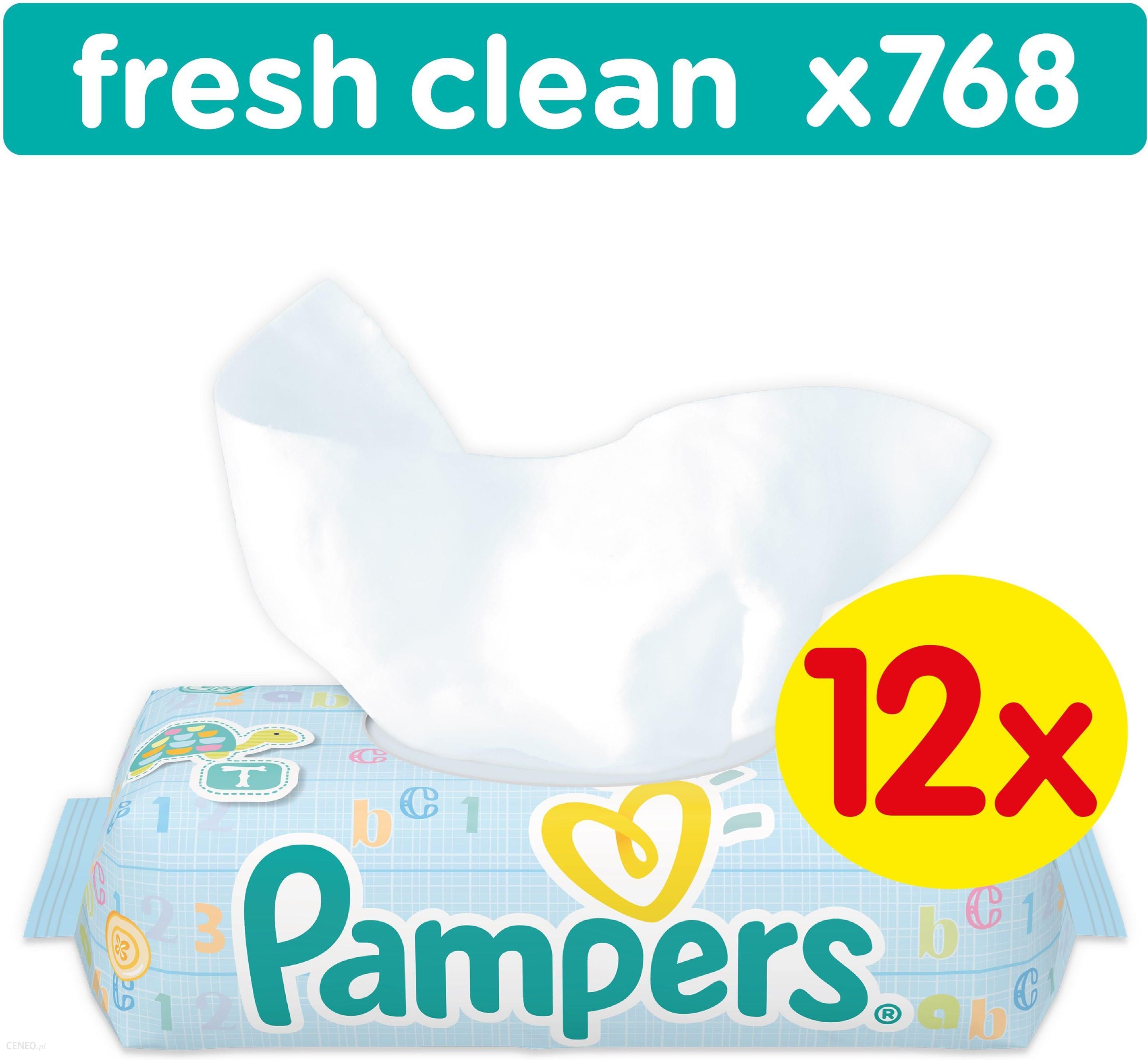 pampers fresh clean 12x64 szt ceneo
