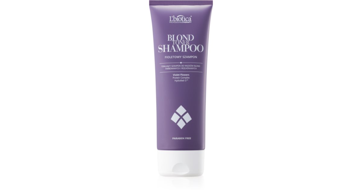 lbiotica professional therapy blond fioletowy szampon tonujący do włosów blond