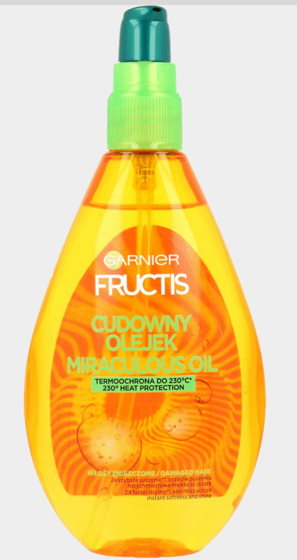 garnier fructis cudowny olejek do pielęgnacji włosów ochrona 230