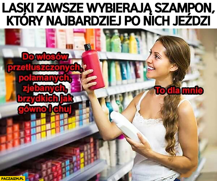 szampon najbardziej jezdzacy po kobietach