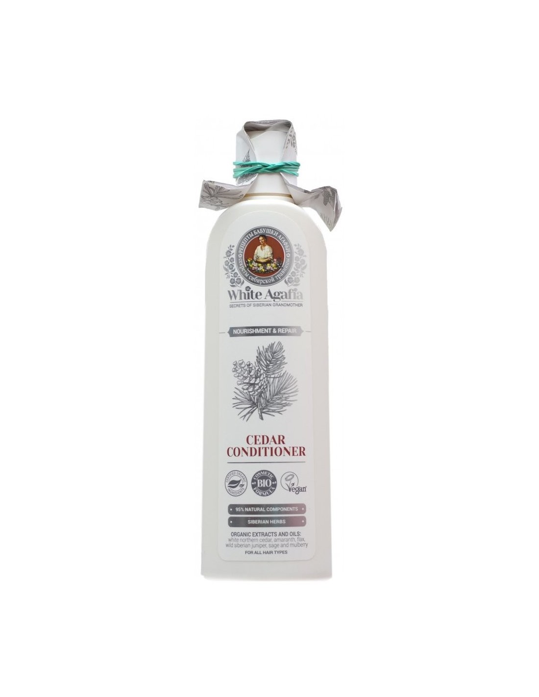 babcia agafia white szampon cedrowy odżywienie i regeneracja 280ml