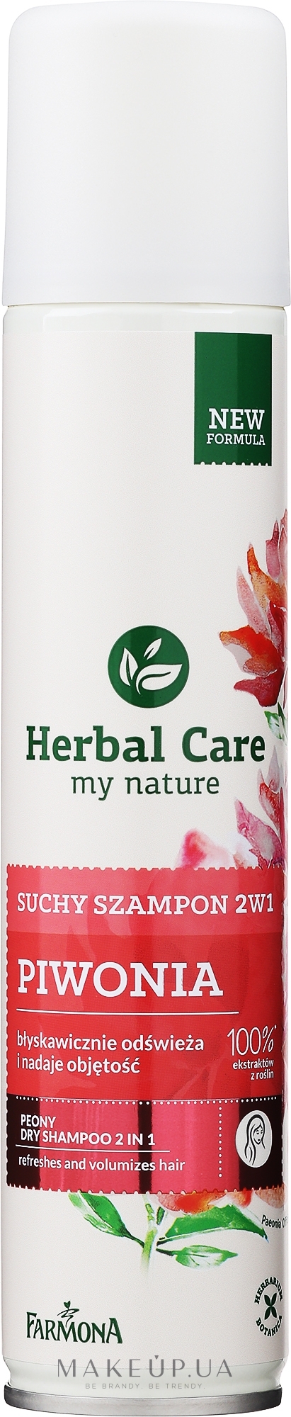 farmona herbal care suchy szampon piwonia