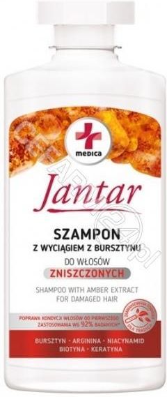 szampon jantar włosy zniszczone opinie