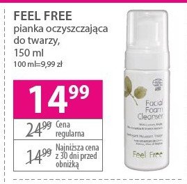 feel free pianka myjąca do twarzy 150 ml