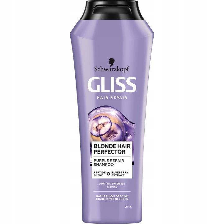 fioletowy szampon moczenie włosów
