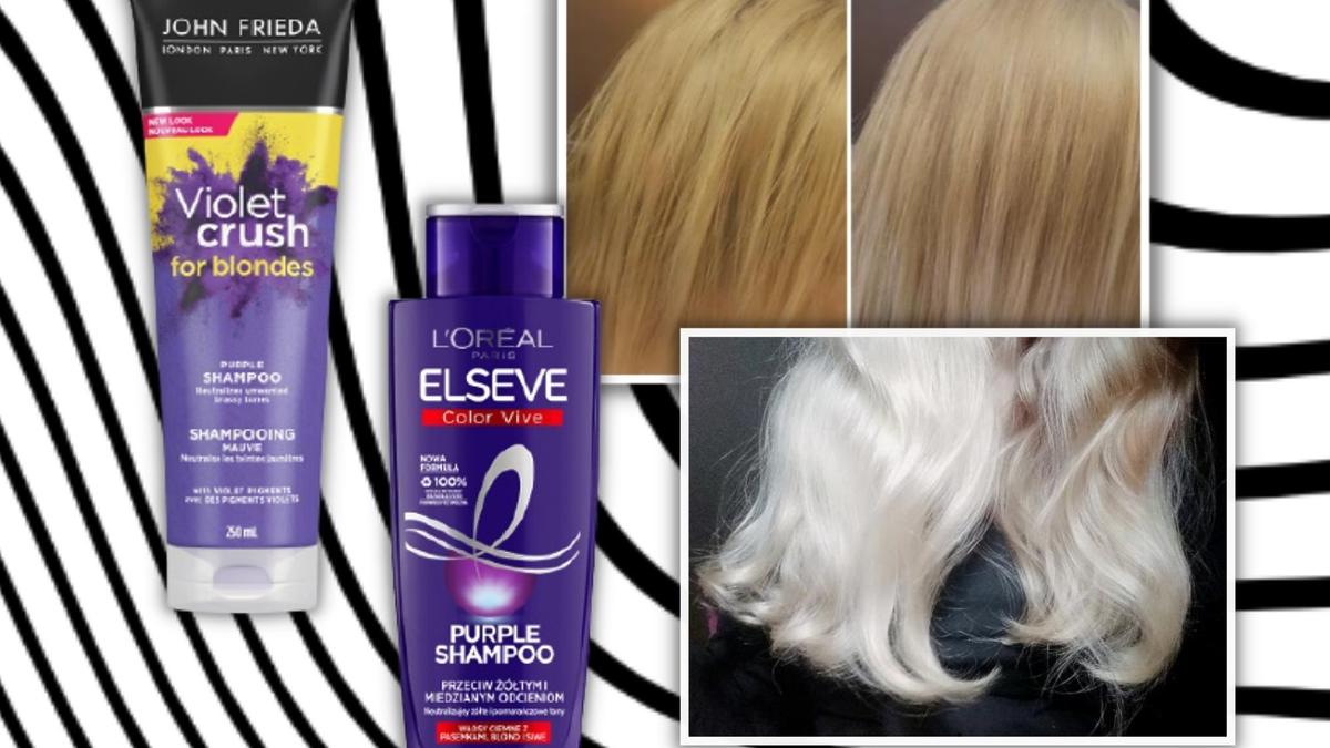fioletowy szampon na naturalny blond