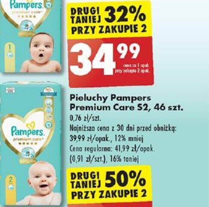 gdzie najtaniej pampers premium care 2