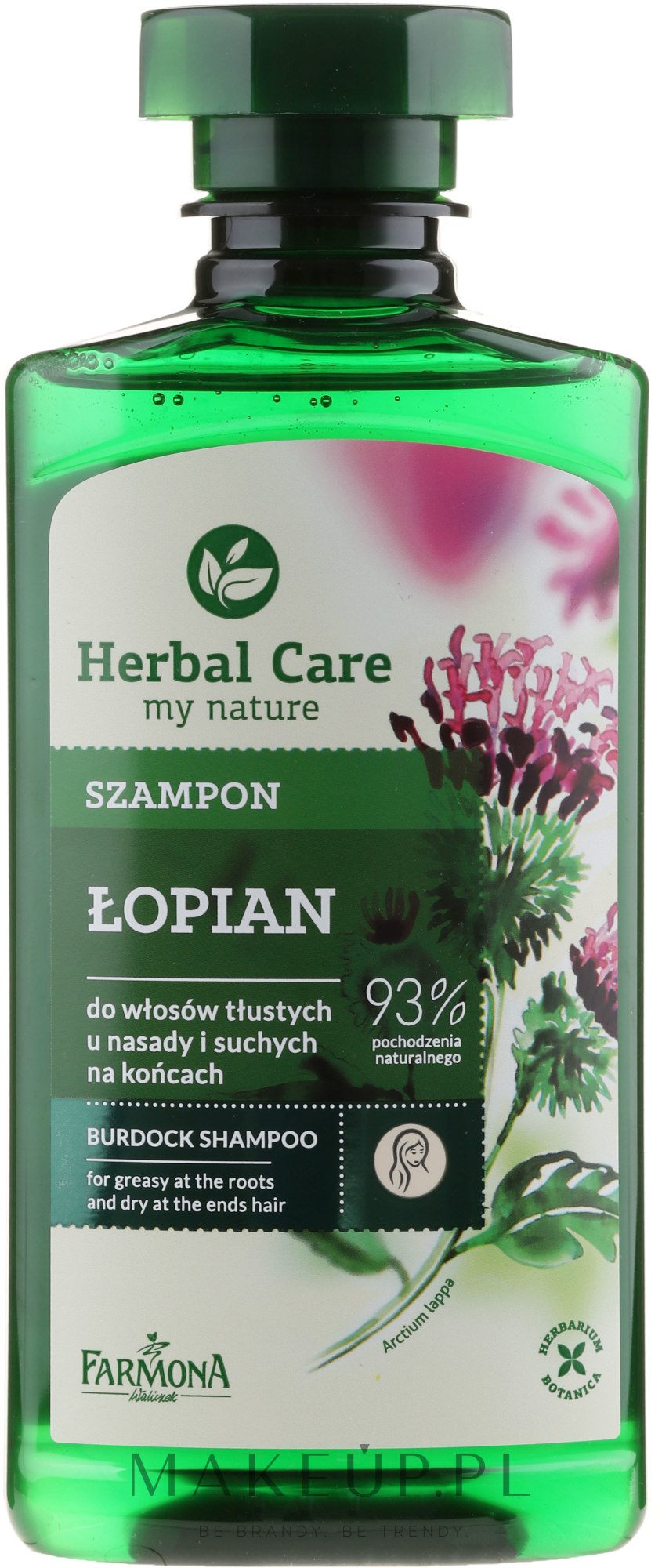 herbal care łopian szampon skład