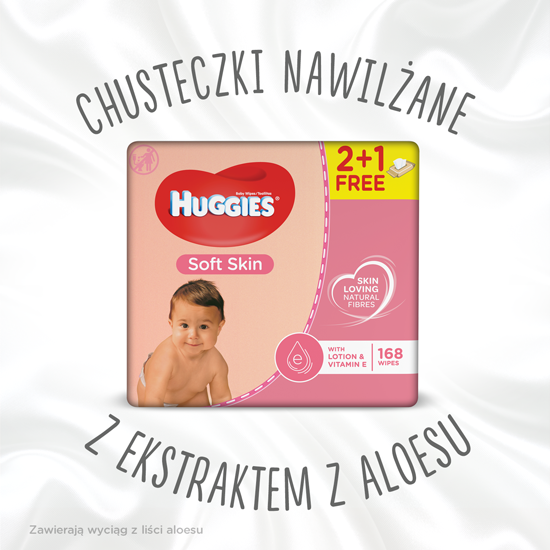 huggies soft skin chusteczki nawilżane