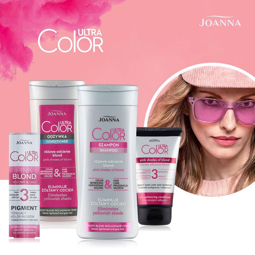 joanna ultra color system szampon różowy