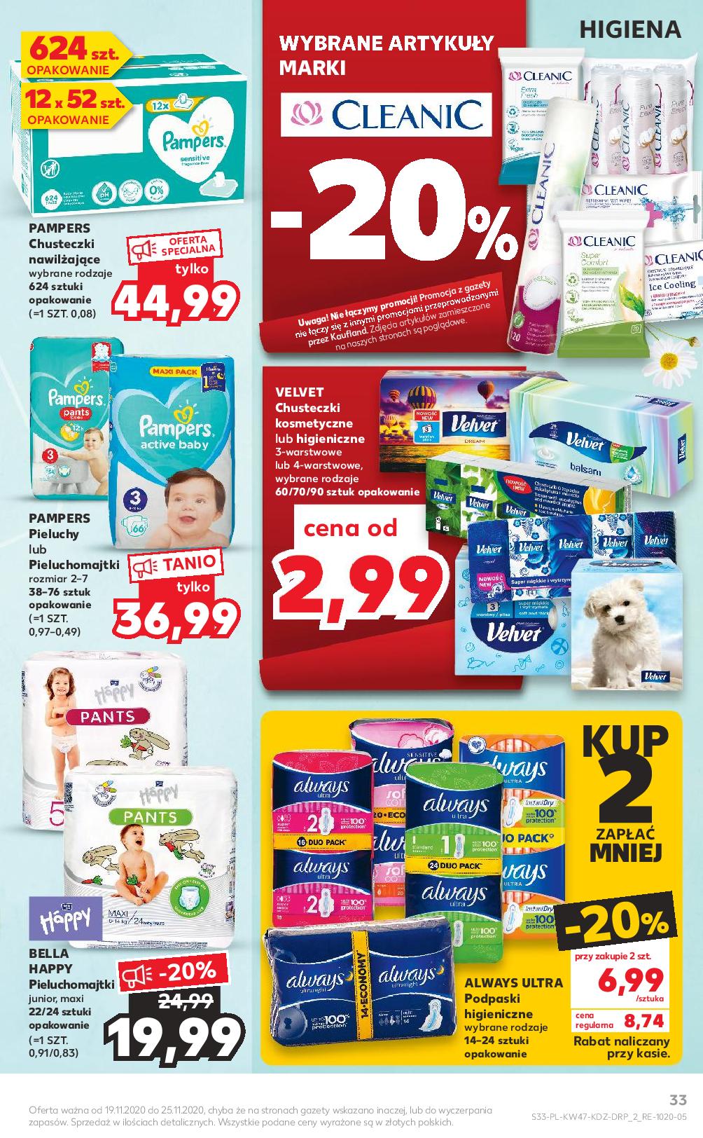 kaufland promocja pieluchy