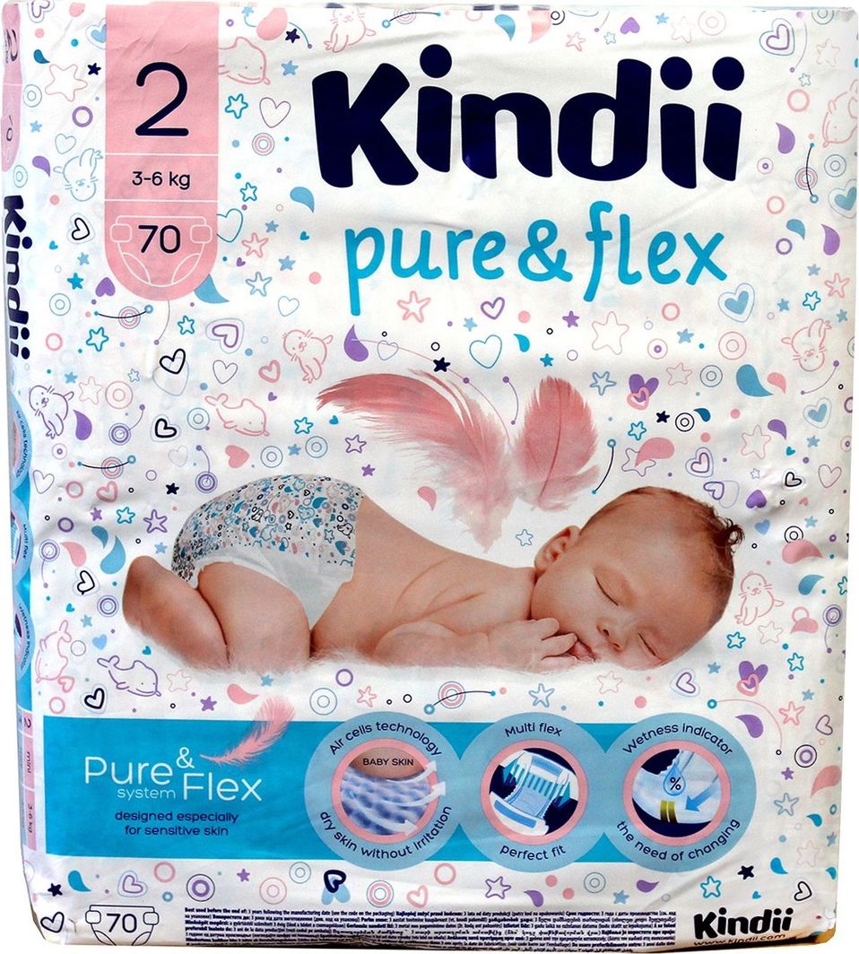 kindii pure&flex pieluchy