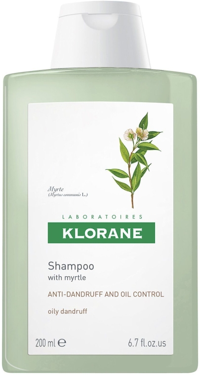 klorane szampon przeciwłupieżowy łupież tlusty na bazie wyciągu z mirtu