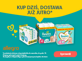 kupony o wartości 13zł pampers