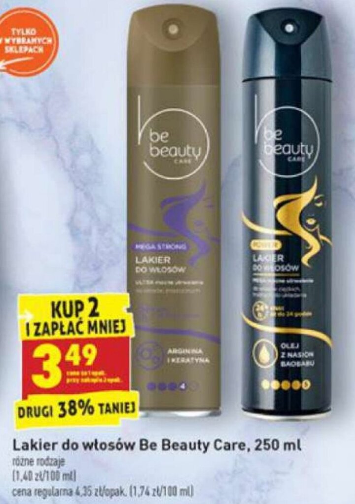 lakier do włosów be beauty 4.99