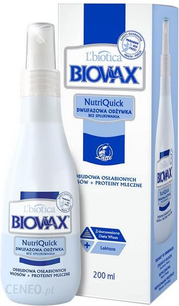lbiotica biovax nutriquick odżywka do włosów keratyna 200ml