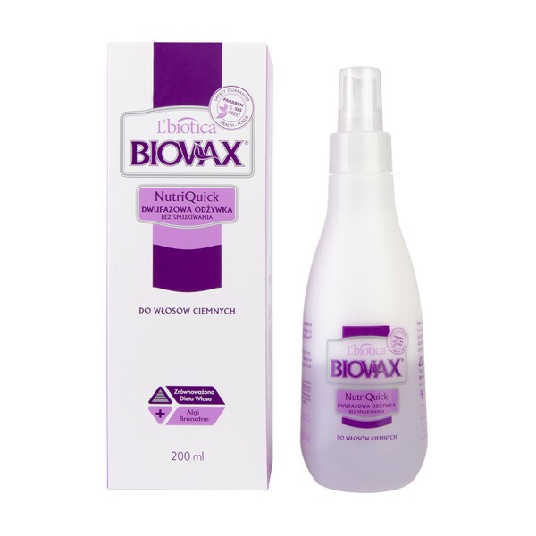 lbiotica biovax nutriquick odżywka do włosów słabych i wypadających 200ml