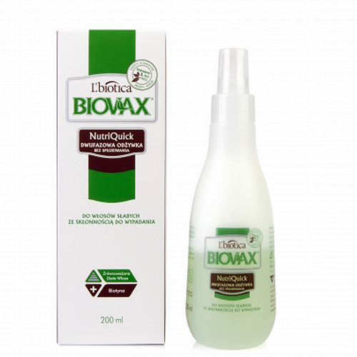 lbiotica biovax nutriquick odżywka do włosów słabych i wypadających 200ml