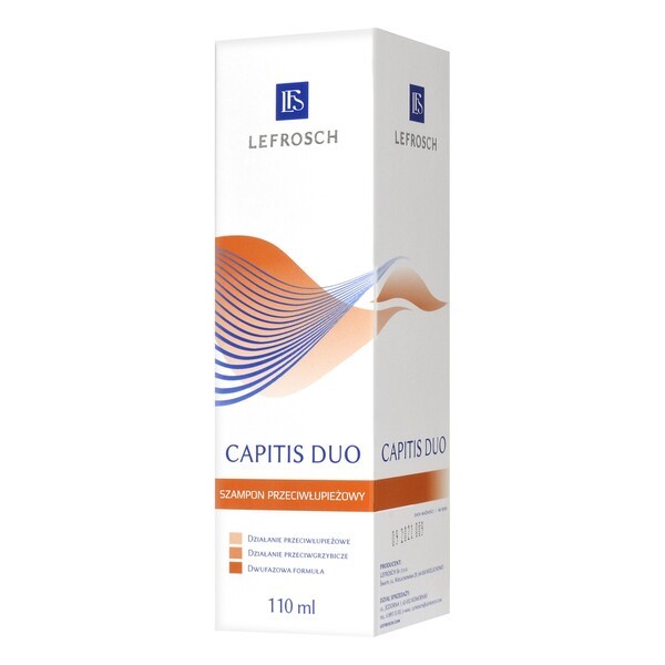 lefrosch capitis duo szampon przeciwłupieżowy i przeciwgrzybiczy 110ml