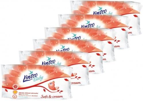 linteo baby chusteczki nawilżane soft & cream 72 szt