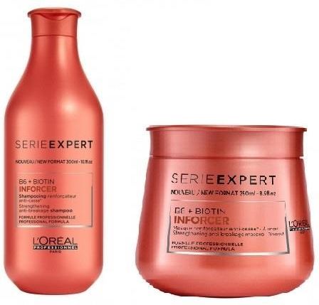 loreal inforcer szampon do włosów łamliwych zestaw