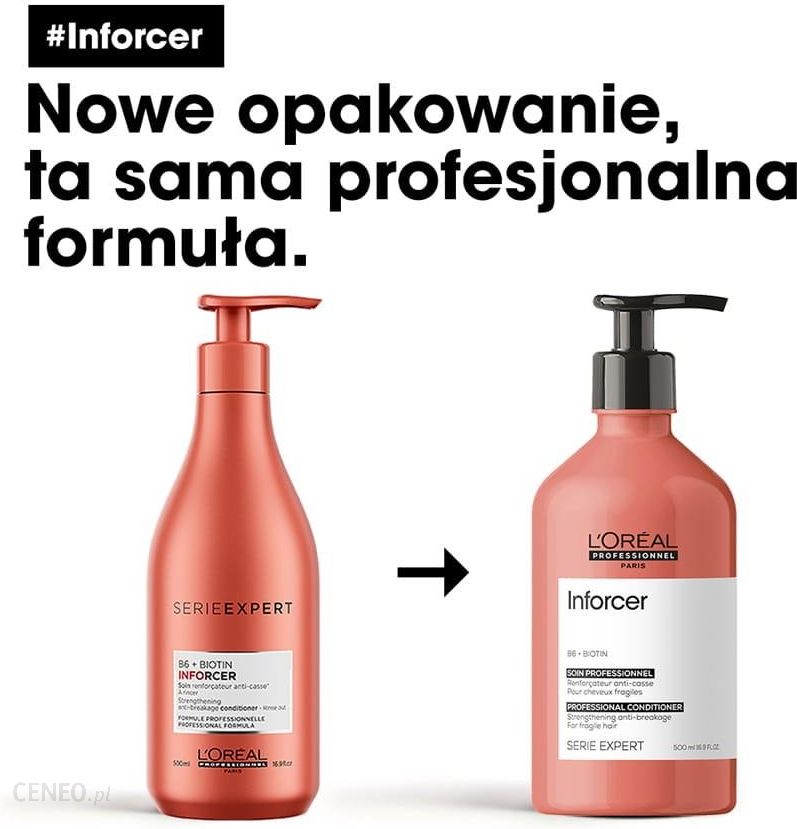 loreal inforcer szampon do włosów osłabionych i łamliwych 500ml