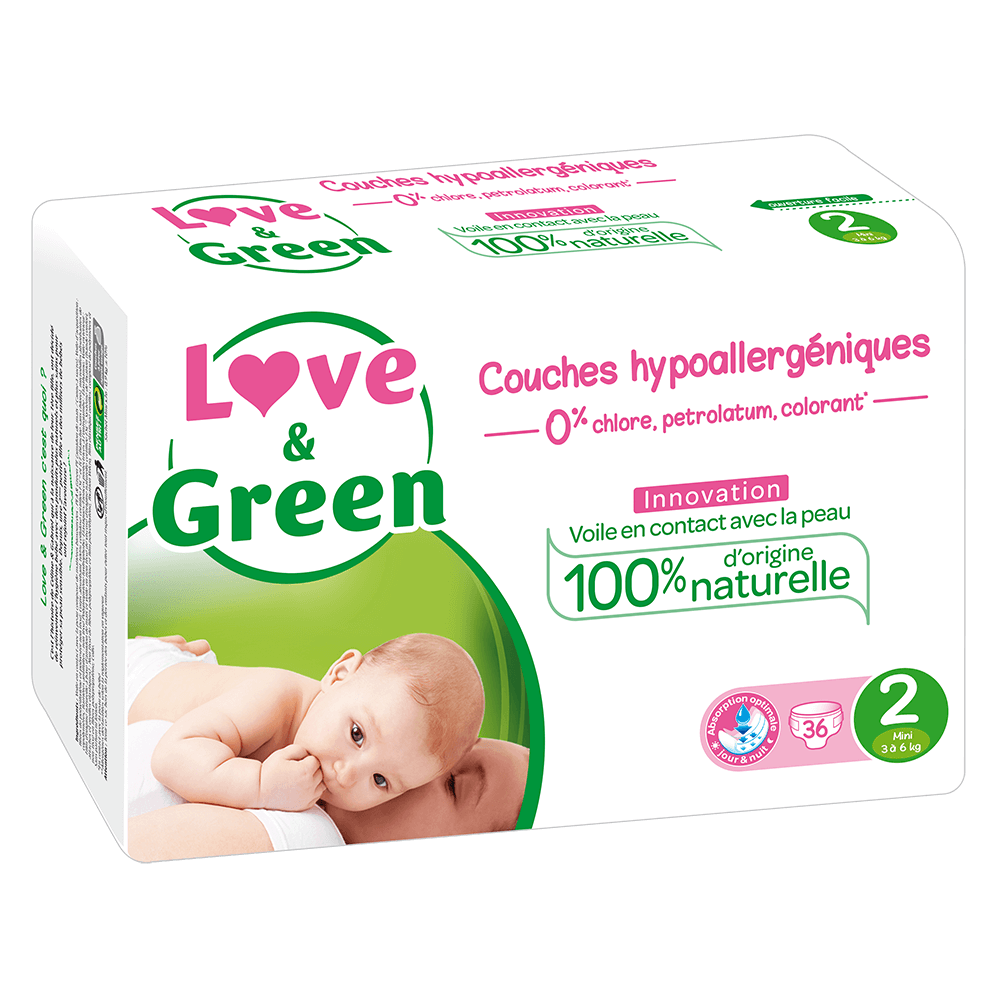 love and green pampers