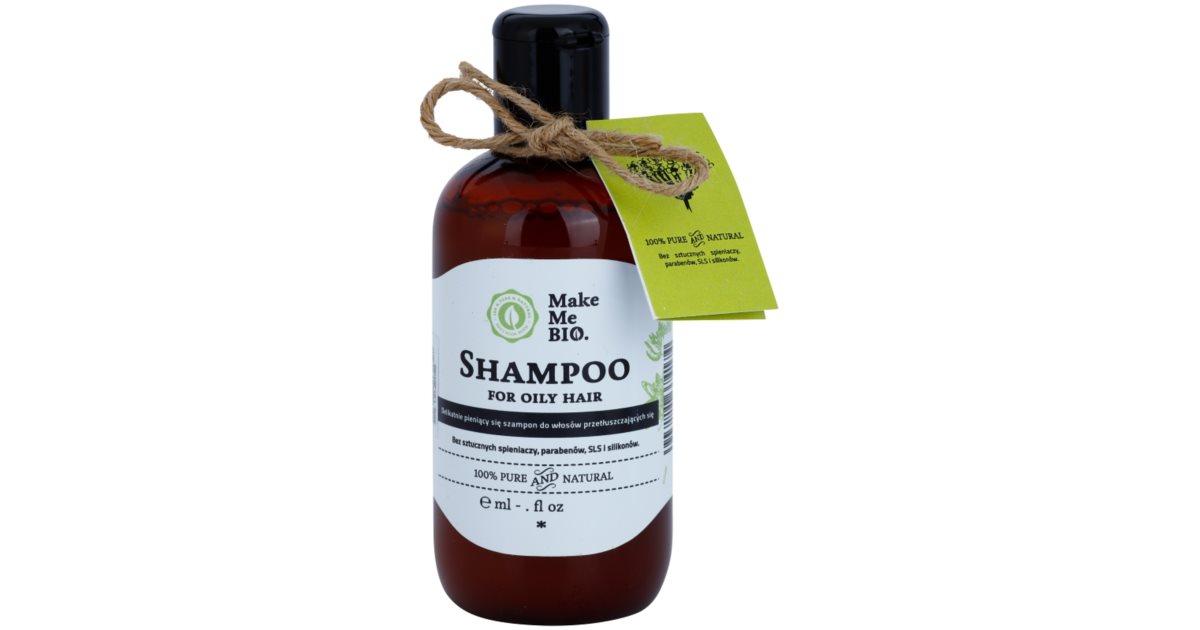 make me bio oczyszczający szampon do włosów przetłuszczających sie