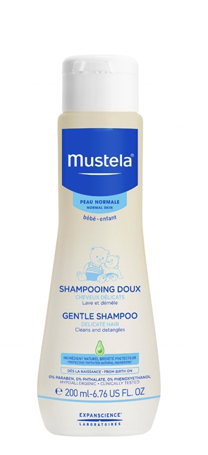 mustela szampon delikatny od urodzenia 500ml skład