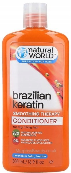 natural world brazilian keratin smoothing therapy odżywka wygładzająca do włosów