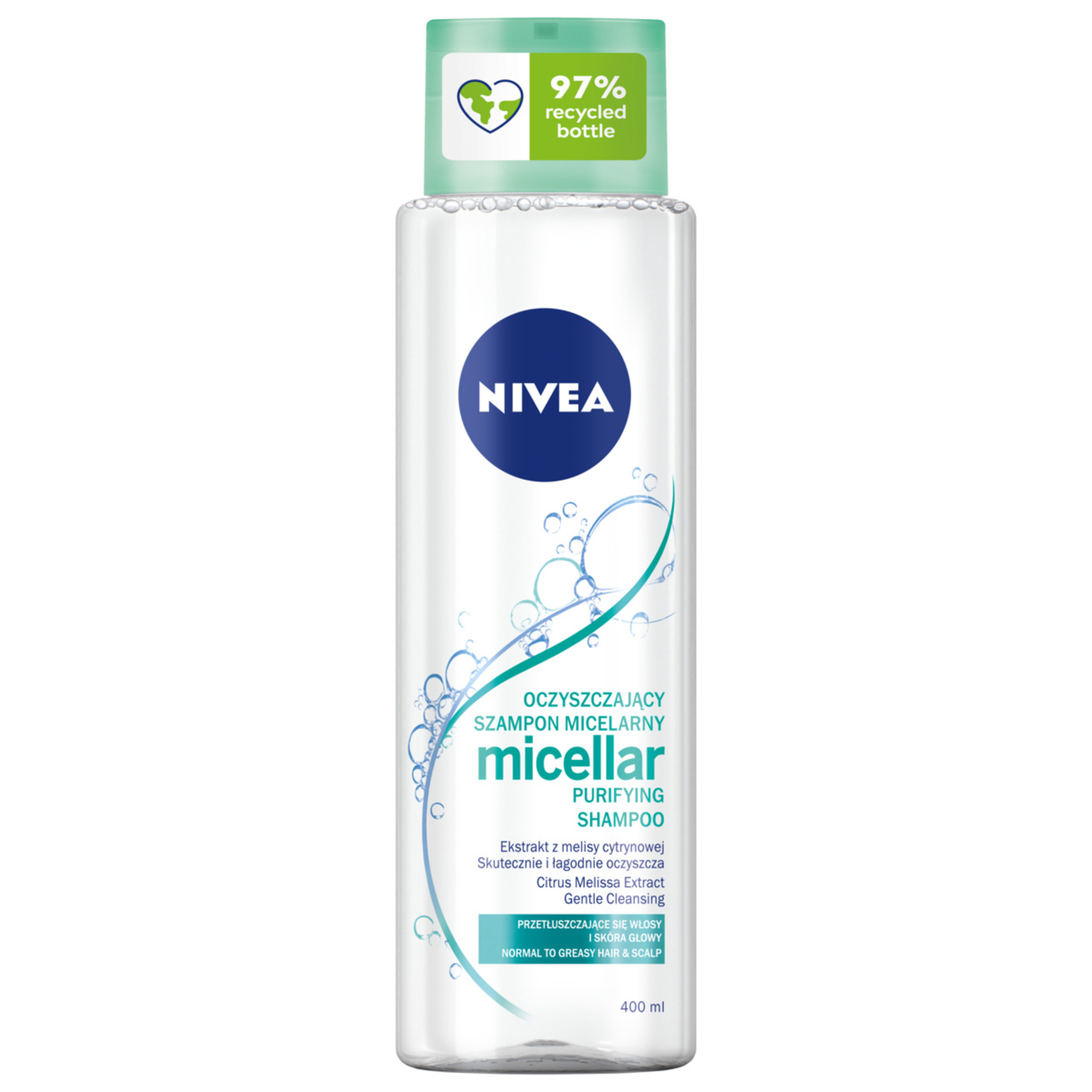 nivea głęboko oczyszczający szampon micelarny z ekstraktem z melisy cytrynowej