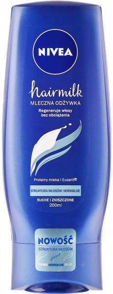 nivea hairmilk mleczna odżywka do włosów normalnych suchych i zniszczonych