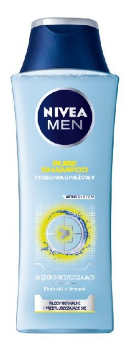 nivea men pure szampon przeciwłupieżowy