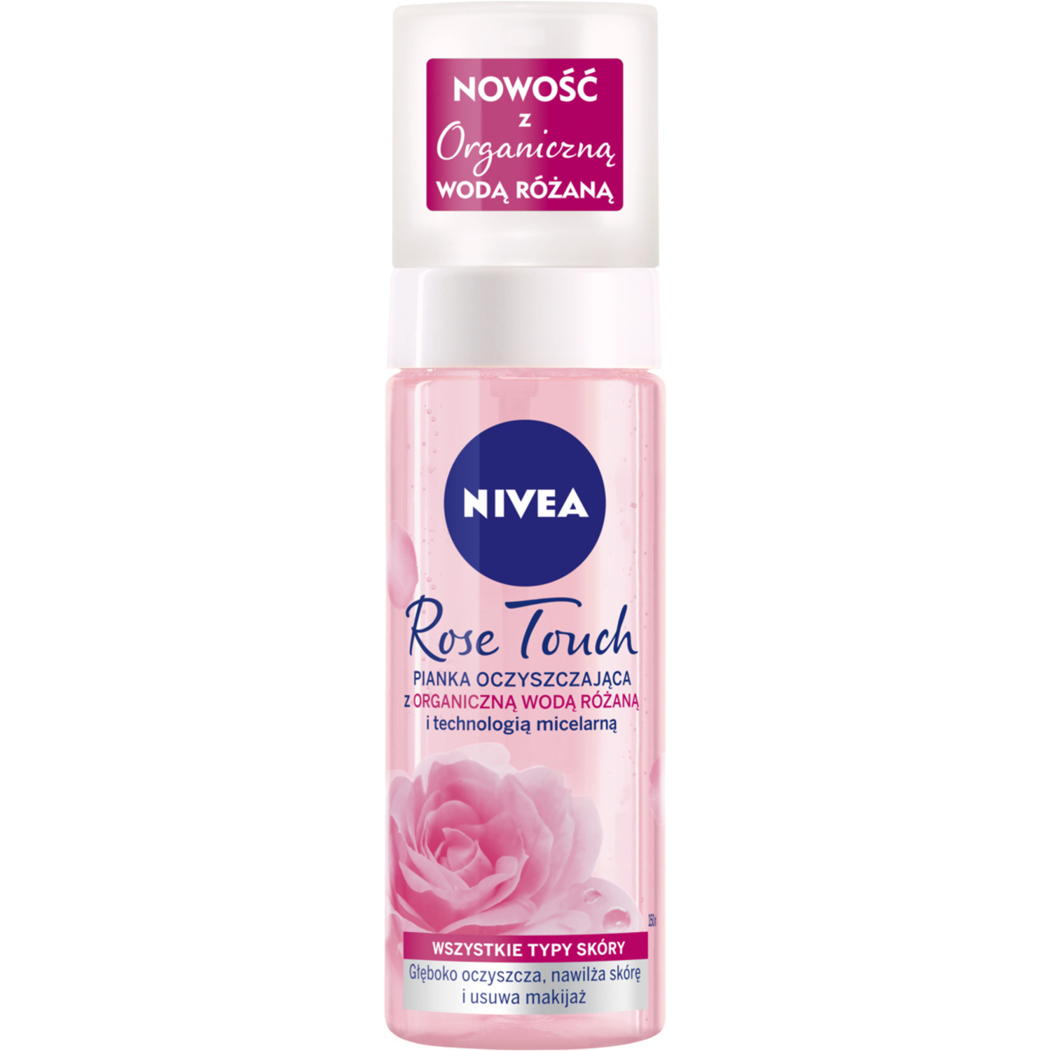 nivea pianka do mycia twarzy z pompką