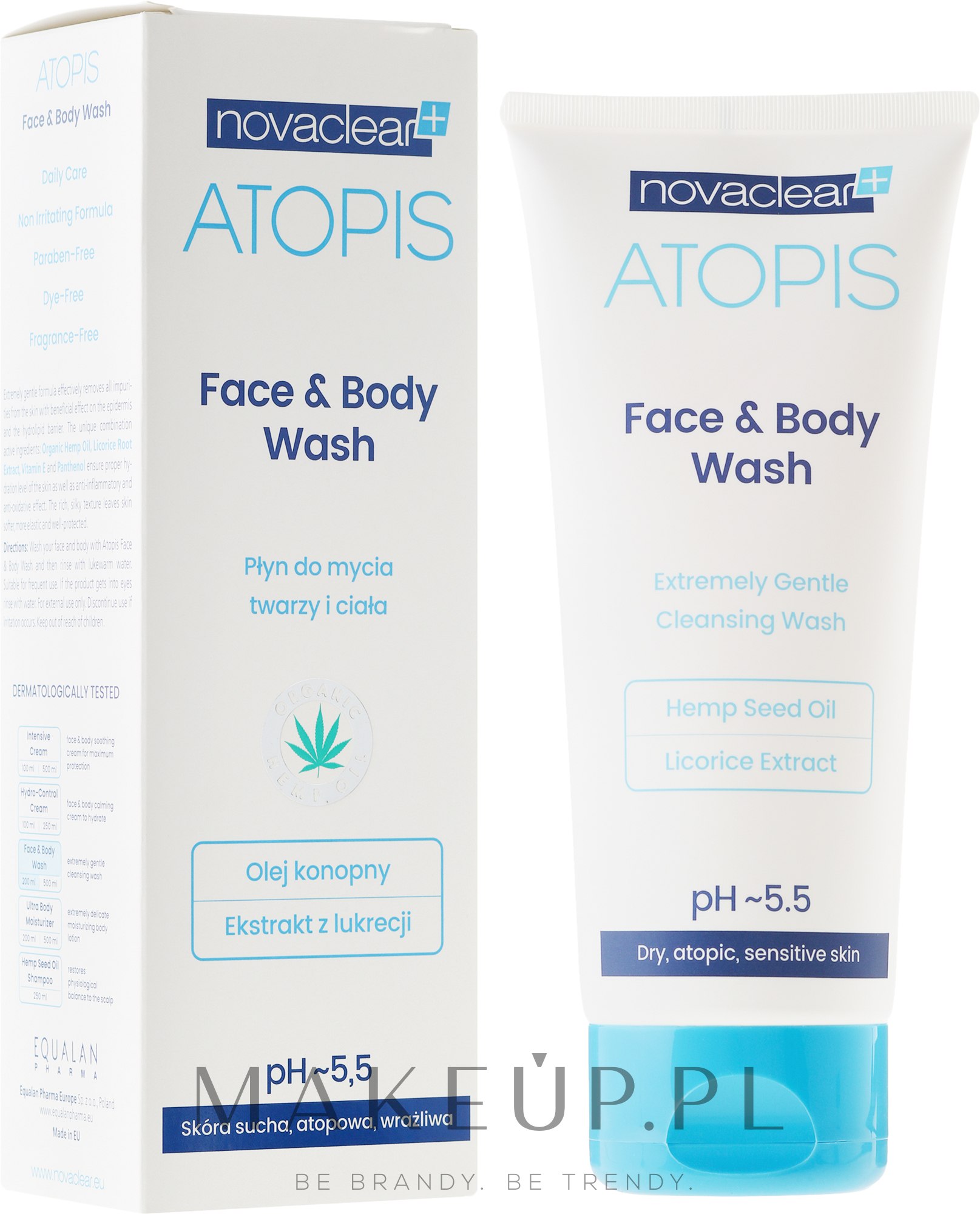 novaclear atopis face & body wash płyn do mycia twarzy