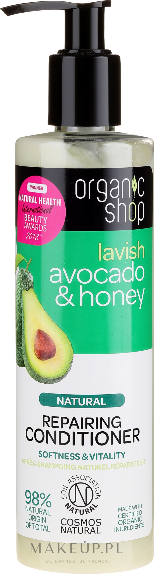 organic shop szampon avokado i miód opinie